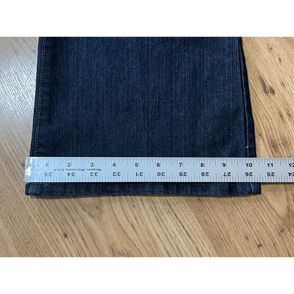 Calvin Klein Jeans Women size 14 Dark Wash Bootcut Denim Mid Rise Classic Flare - Picture 10 of 11